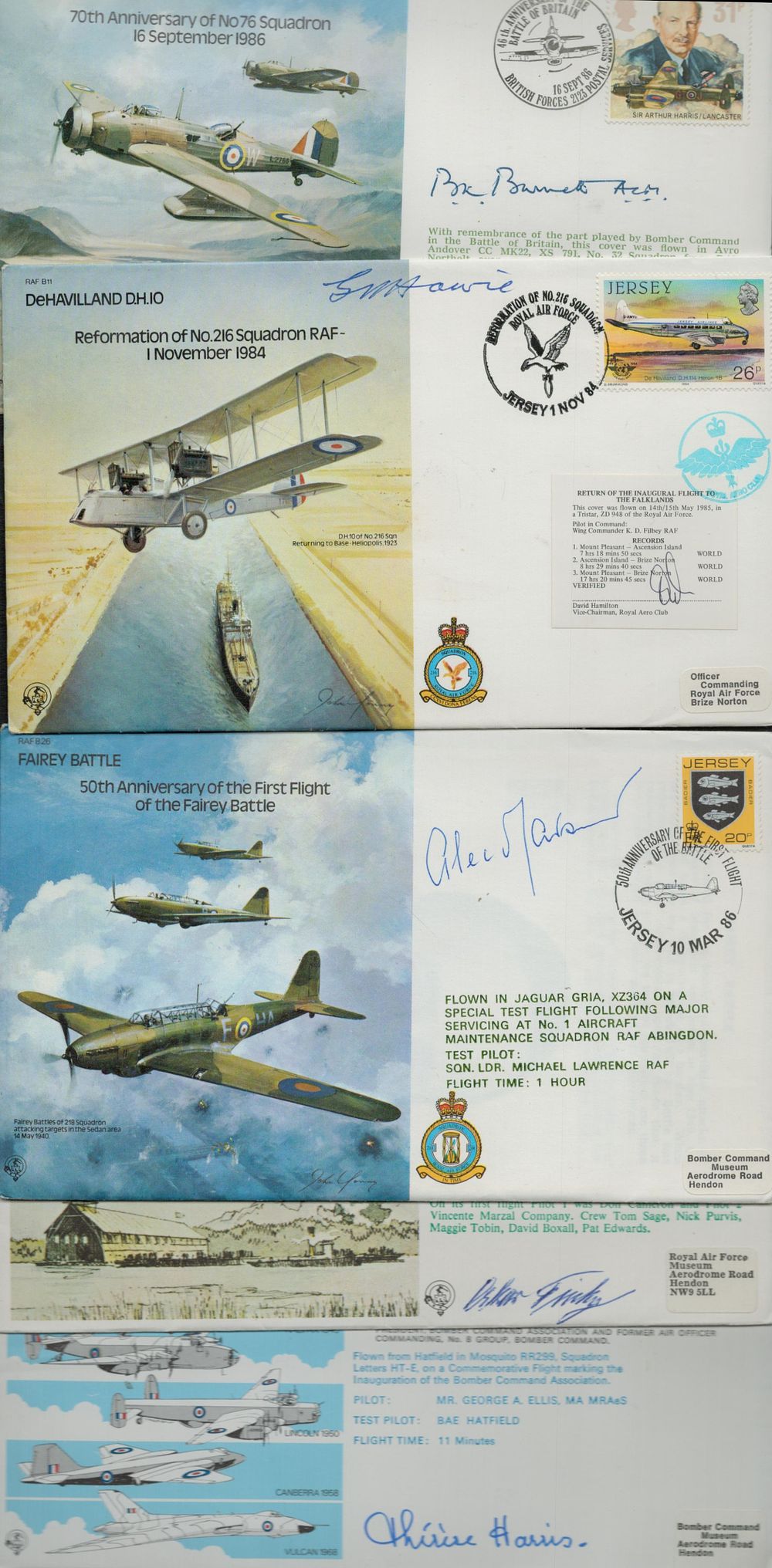 Lot 67: Military Collection of 5 WWII Flown FDC. WWII...