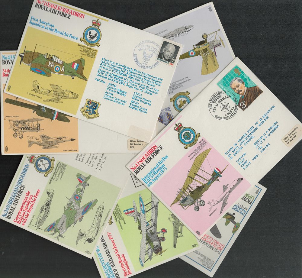 Lot 69: Aviation Flown FDC Collection of 7, Aviation Flown...