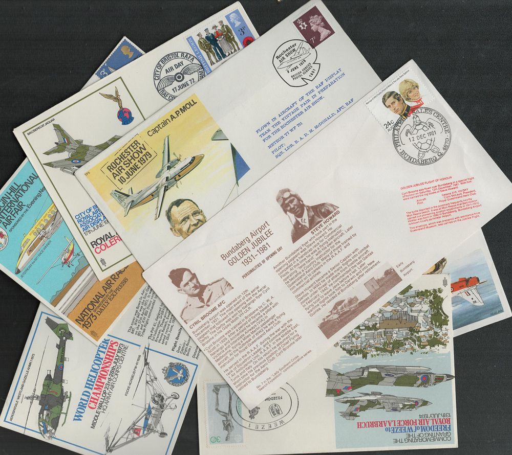 Lot 71: Aviation Flown FDC Collection of 7, Flown FDC...