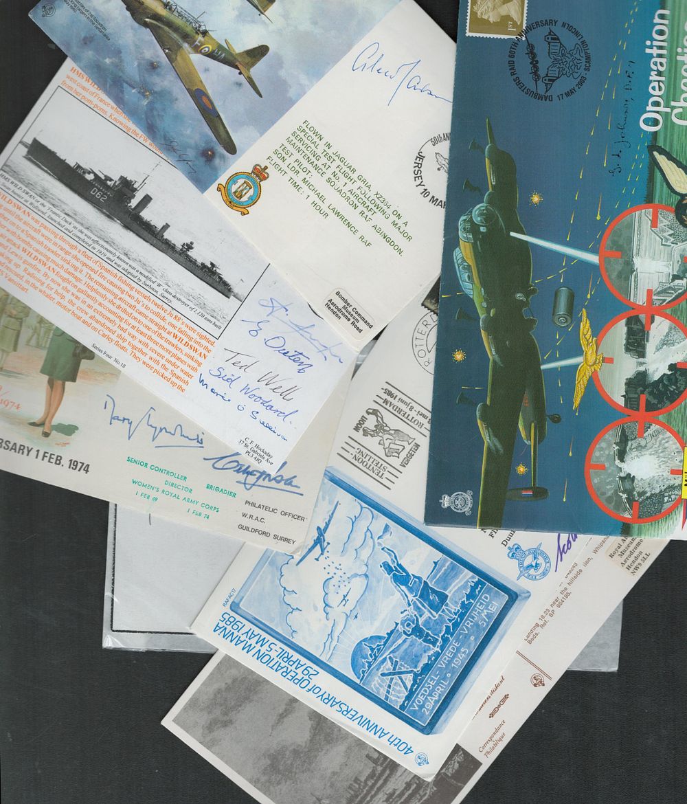 Lot 72: Military FDC Collection of 7, WWII Flown FDC...