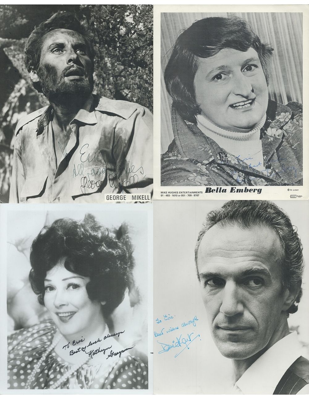Lot 76: TV FILM Entertainment 4 Collection of signed photos,...
