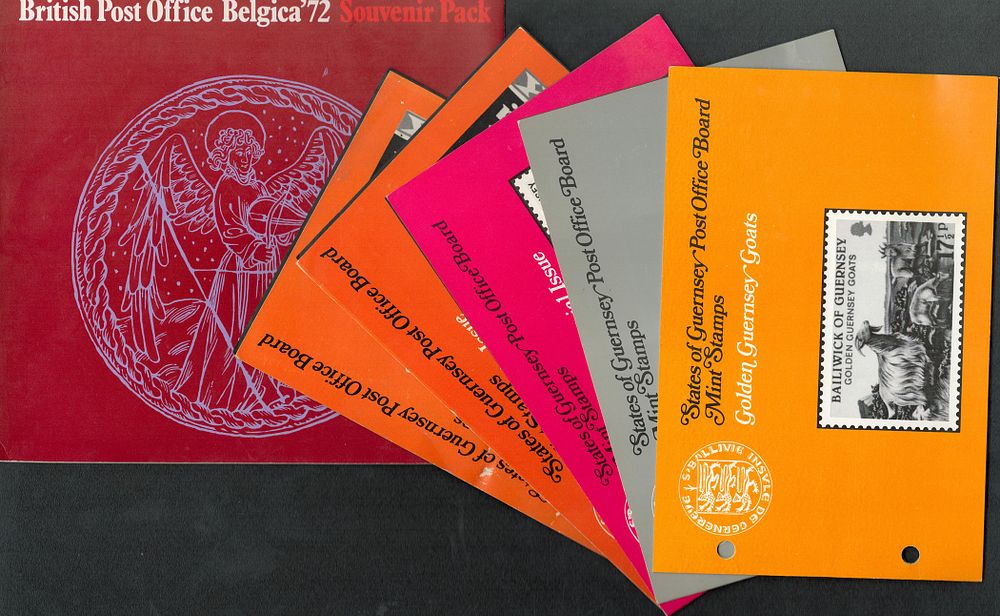 Lot 98: Stamp Collection. 6 stamp books collection, Golden Guernsey...