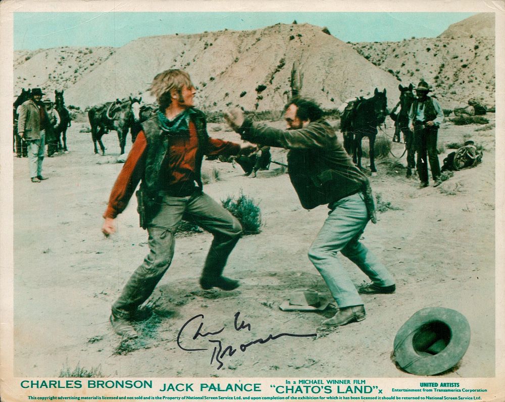 Lot 103: Charles Bronson 1921 2003 Actor Signed Chato s...