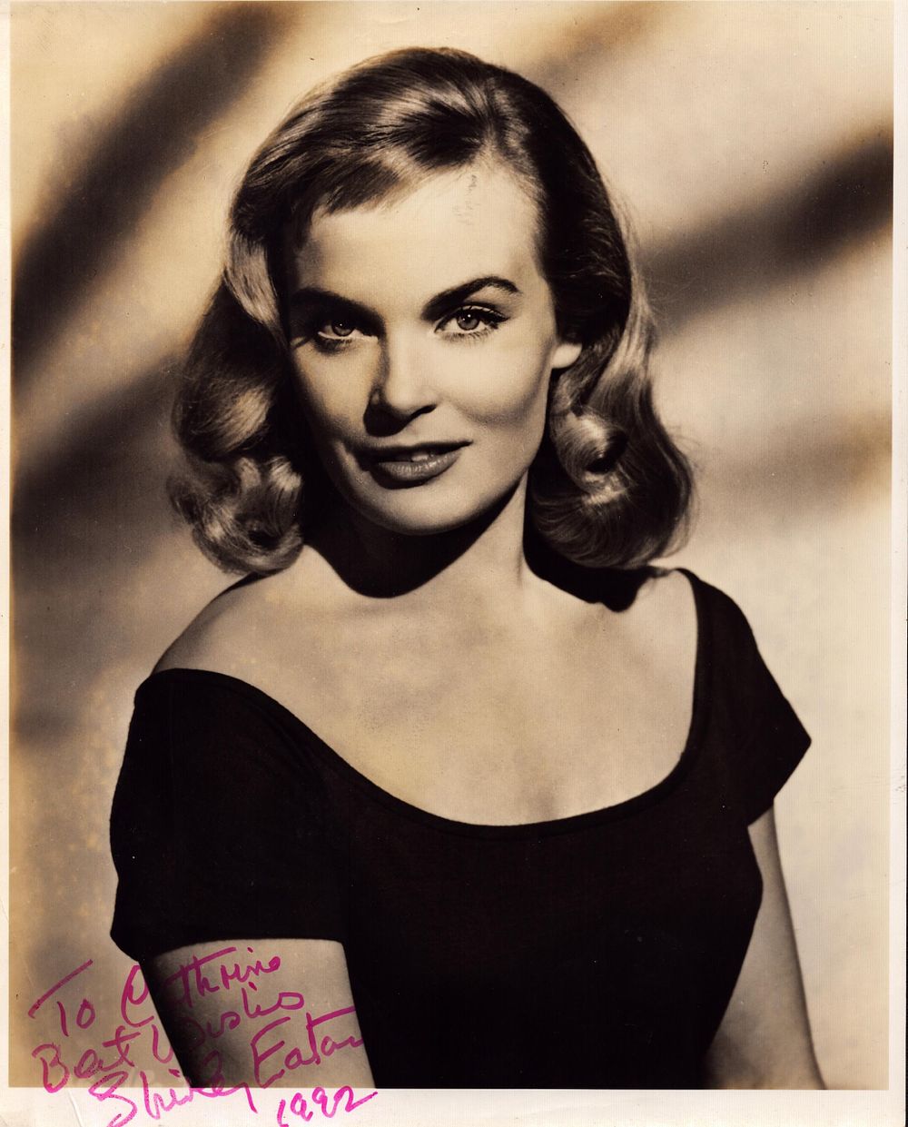Lot 125: British Actress Shirley Eaton signed 10 x 8...
