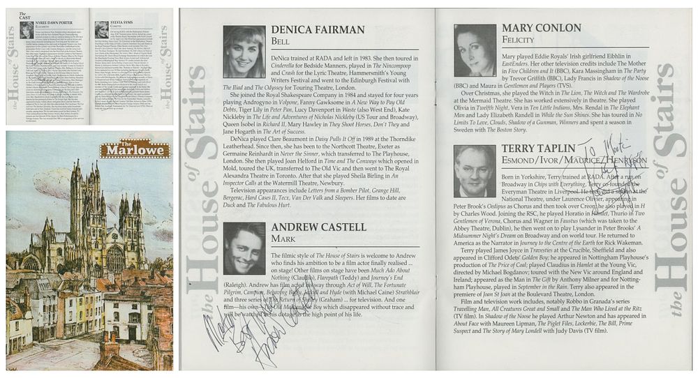 Lot 140: Multi signed Nyree Dawn Porter, Sylvia Syms, Andrew...