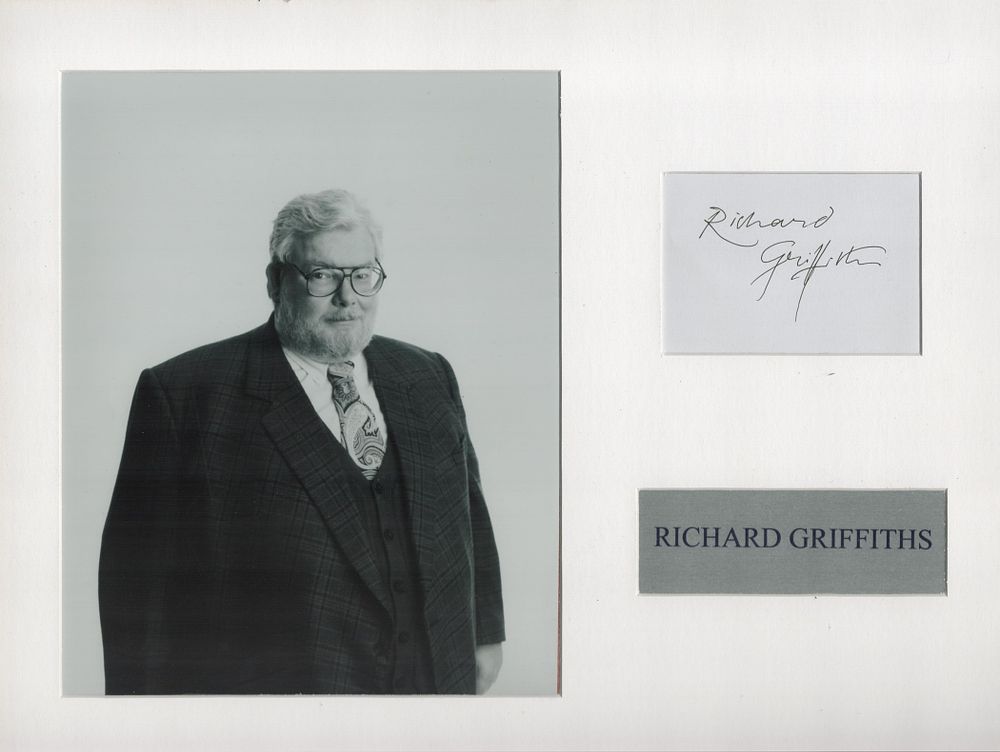 Lot 171: Richard Griffiths 16x12 inch mounted signature piece includes...