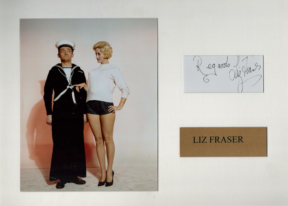 Lot 176: Liz Fraser signed 16x12 inch mounted signature piece...
