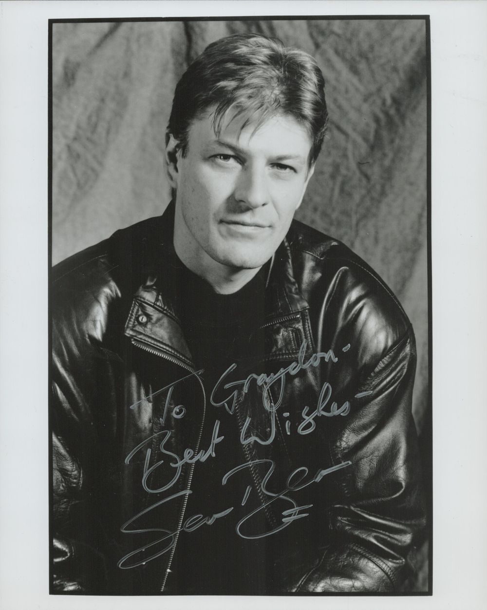 Lot 187: Sean Bean signed black and white 10x8 inch...