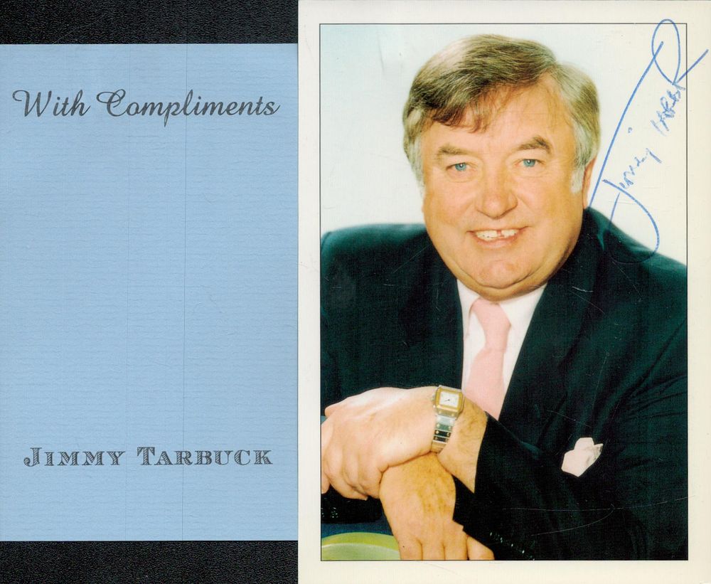 Lot 192: Jimmy Tarbuck signed 6x4 inch colour promo photo...
