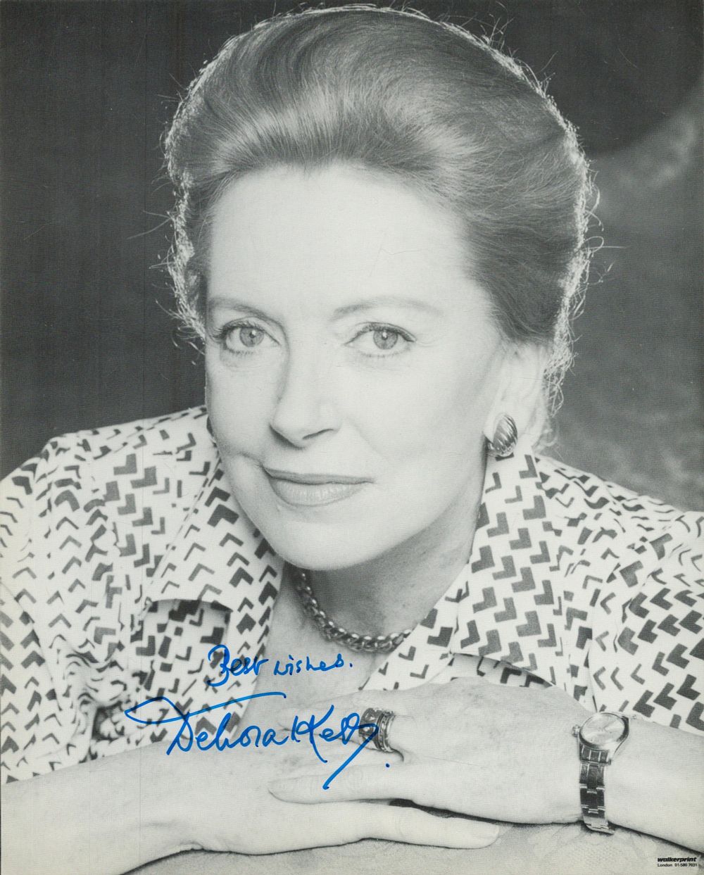Lot 204: Deborah Kerr signed 10x8 inch black and white...