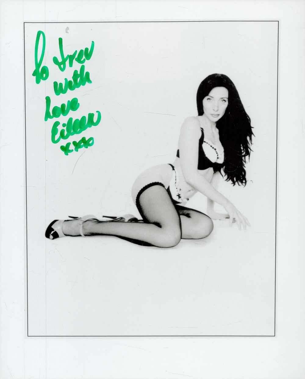 Lot 207: Eileen Daly signed 10x8 inch black and white...