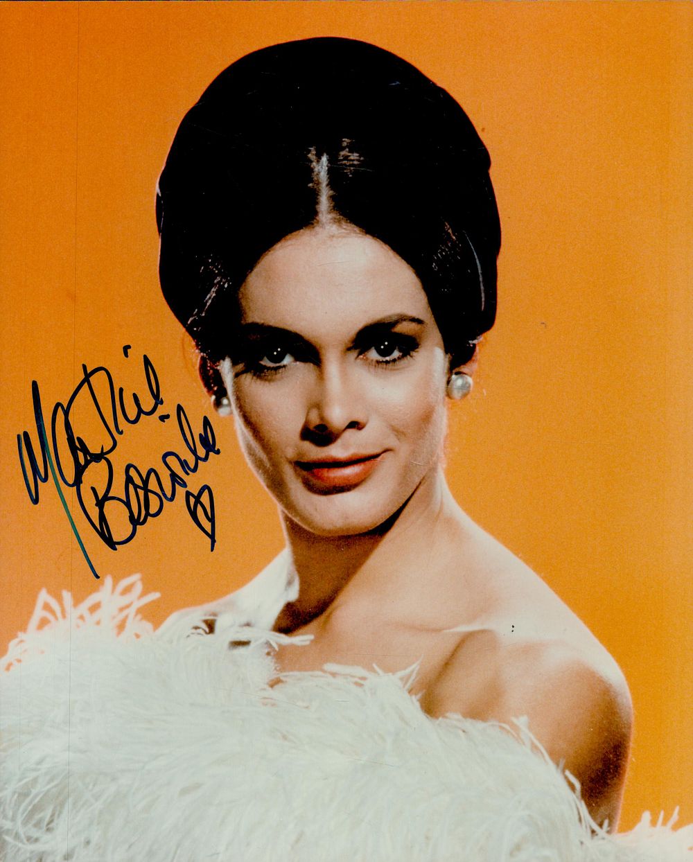 Lot 214: Martine Beswick signed 10x8 inch colour photo. Good...