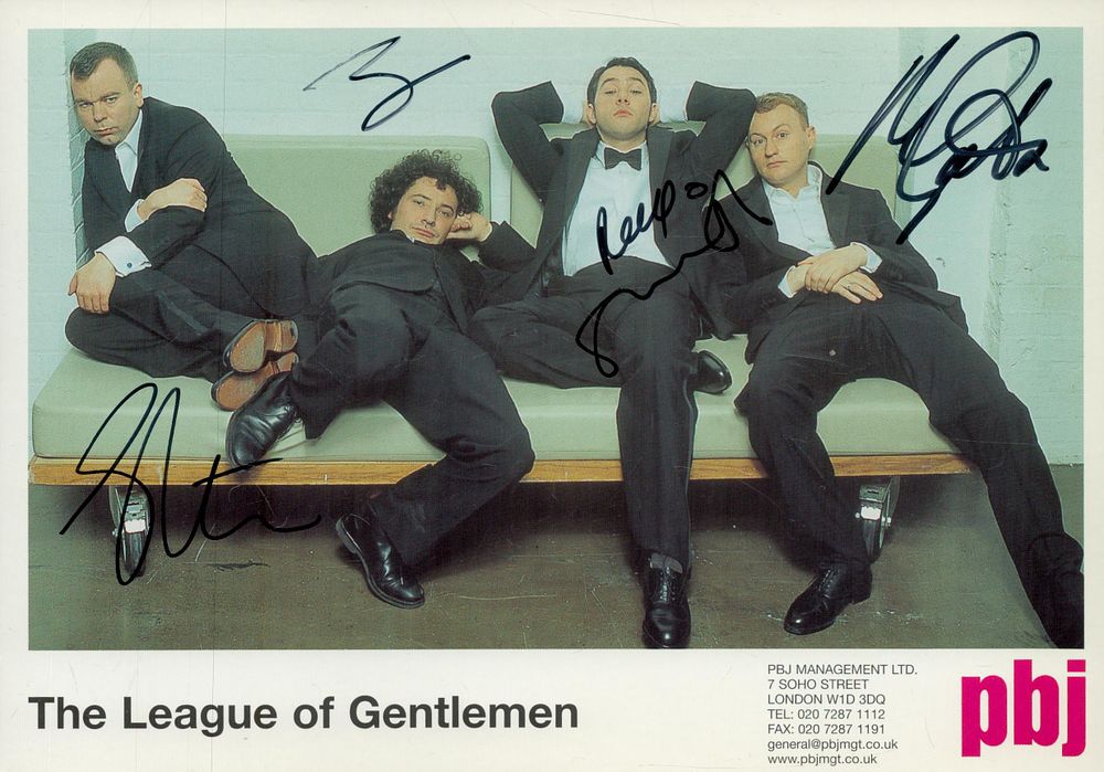 Lot 232: The League of Gentlemen multi signed 8x6 inch...