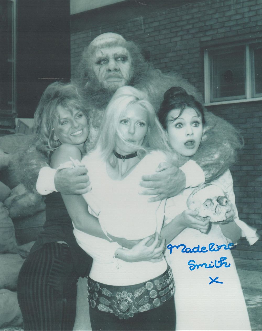 Lot 284: Actor Madeline Smith signed 10x8 black and white...