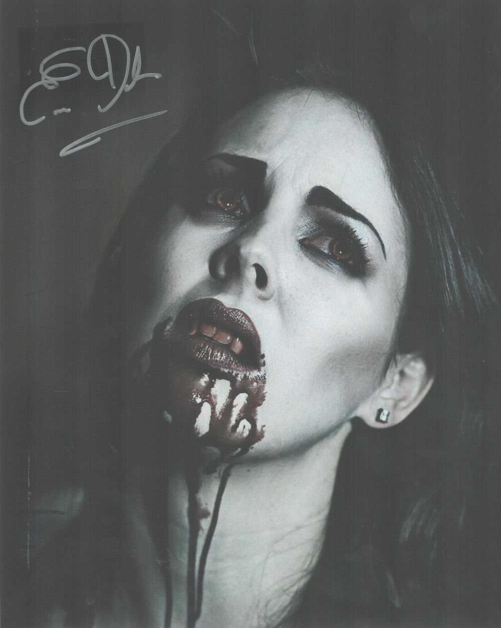 Lot 287: Eileen Dietz signed 10x8 colourised Horror photo. Eileen...