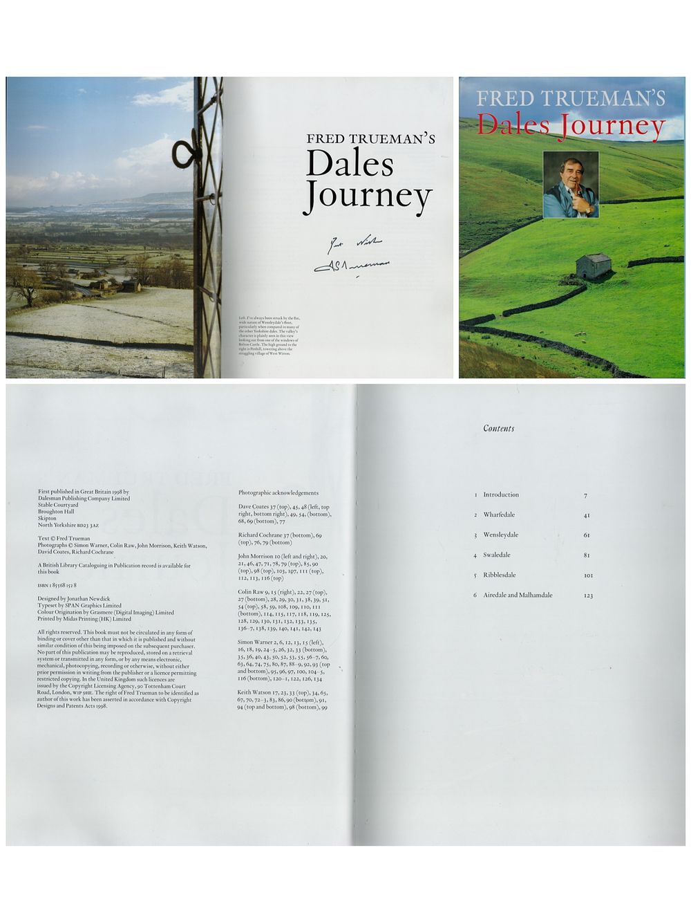 Lot 293: Fred Trueman s Dales Journey signed hardback book...