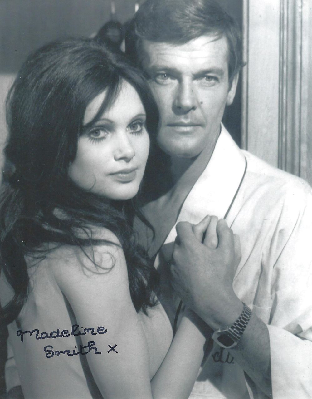 Lot 340: Madeline Smith signed 10x8 inch James Bond Live...