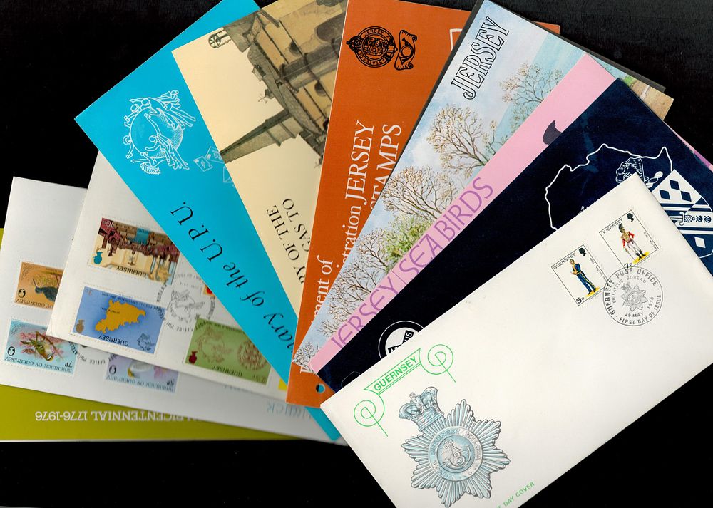 Lot 562: FDC and Stamp Sleeve collection includes Guernsey 1976,...