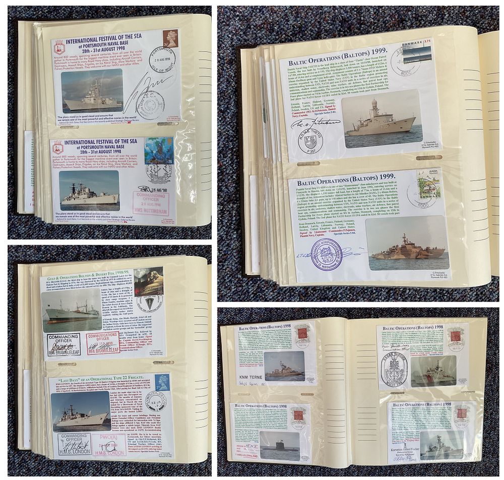 Lot 604: Fantastic Naval Collection of 95 Signed First Day...