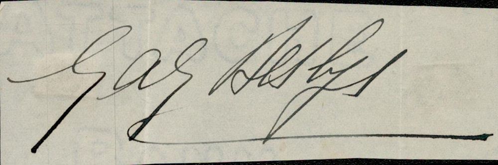 Lot 611: Gaby Deslys signed album page cutting 4x2 inch...