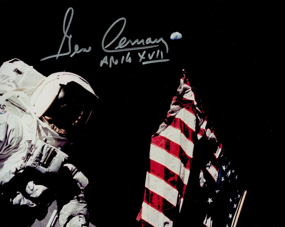 Lot 613: Space. NASA. Apollo 14 Gene Cernan Signed 10...