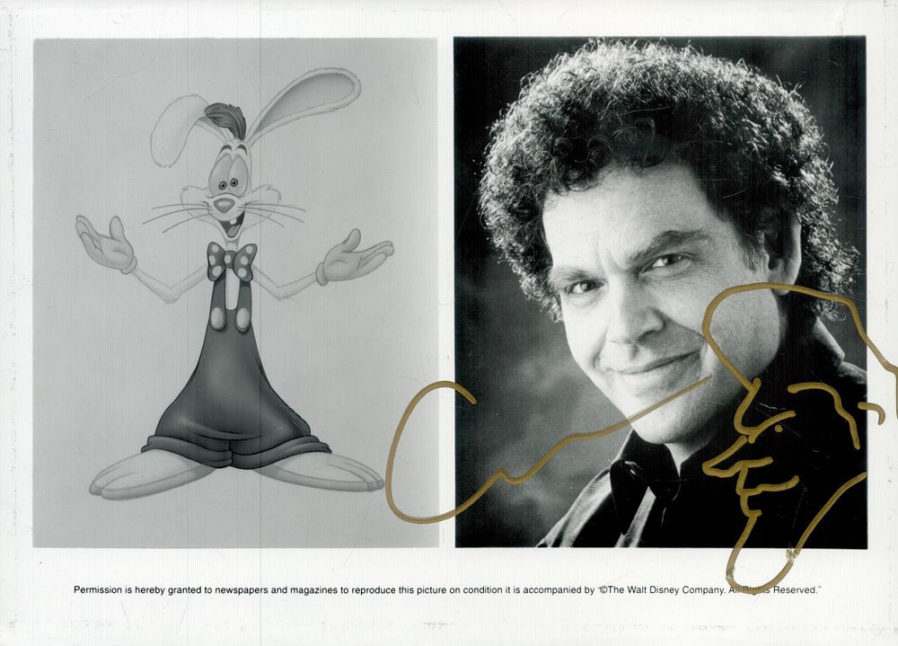 Lot 615: Charles Fleischer signed 7x5inch black and white photo....