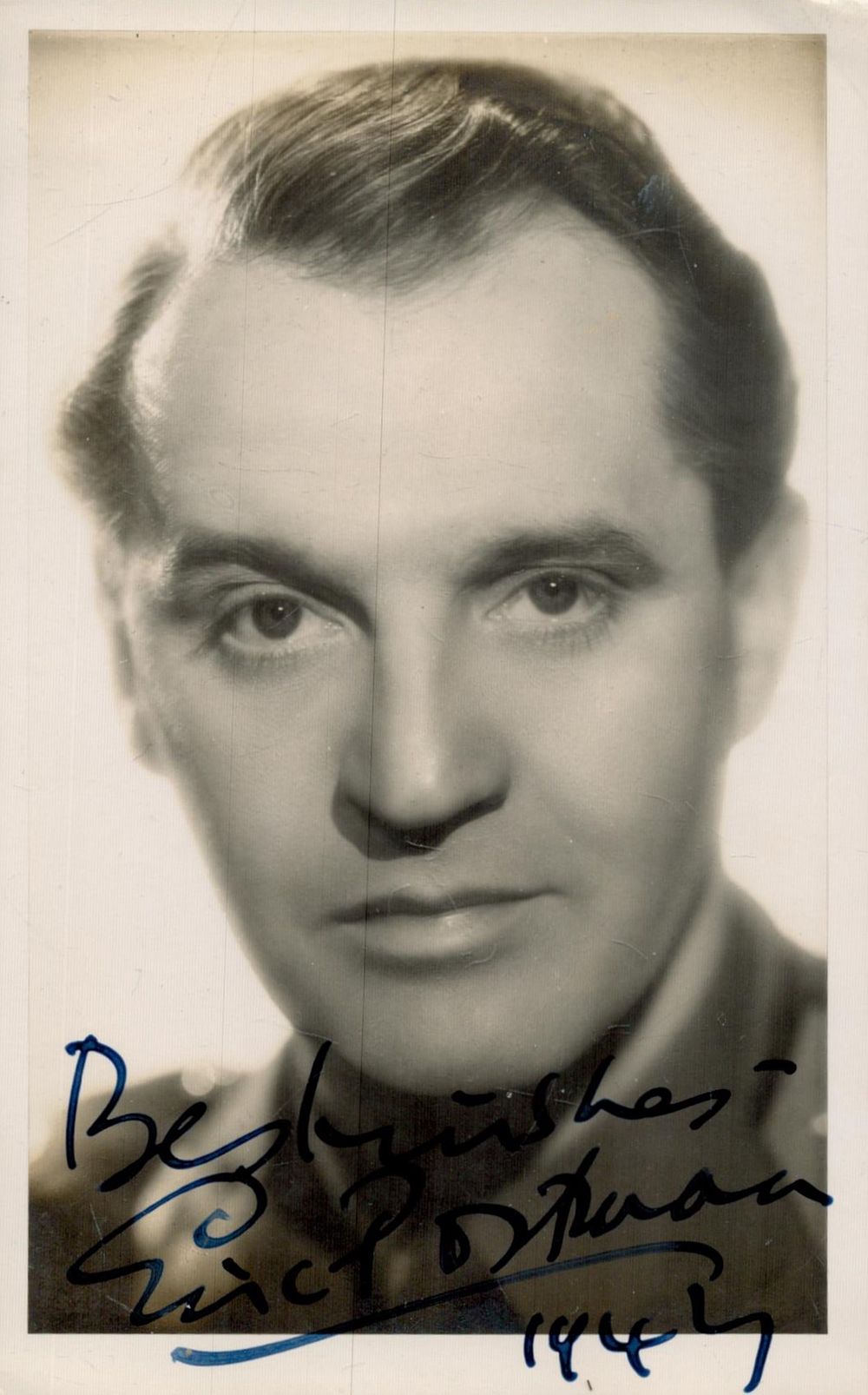 Lot 619: Eric Portman signed 6x4inch vintage photo. Good condition....