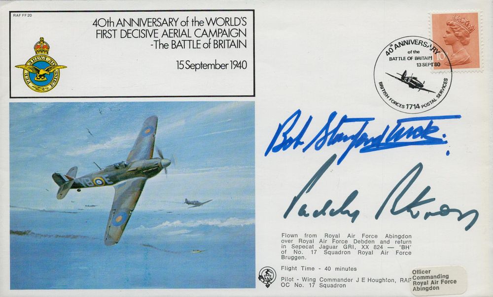 Lot 632: RAF FDC Multi signed Robert Stanford Tuck plus...