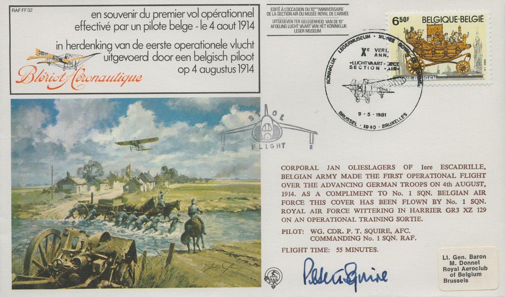 Lot 638: RAF FDC Multi signed Sir Peter Ted Squire,...