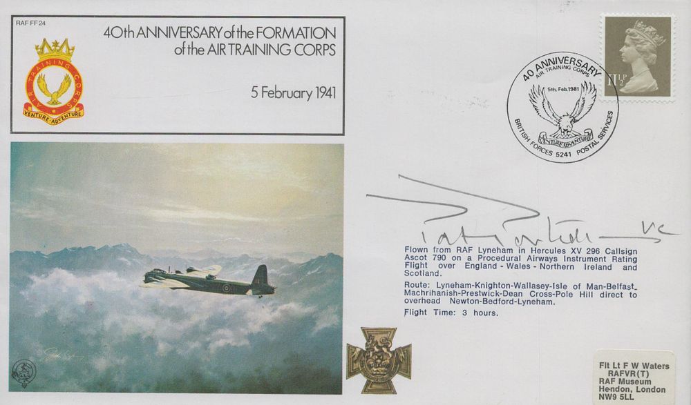 Lot 652: FDC Patrick Anthony Porteous signed VC, 40th Anniversary...