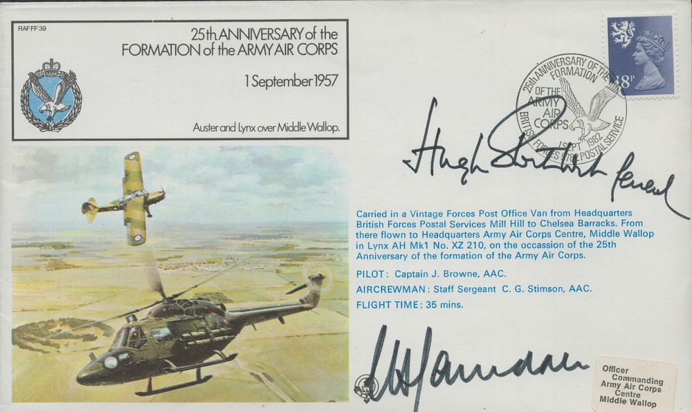Lot 662: FDC Multi signed Sir Hugh Stockwell, the first...