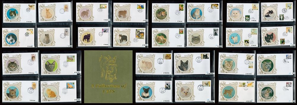 Lot 667: A Collection of Cats Covers 52 Worldwide Benham...