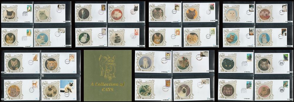 Lot 669: A Collection of Cats Covers 46 Worldwide Benham...