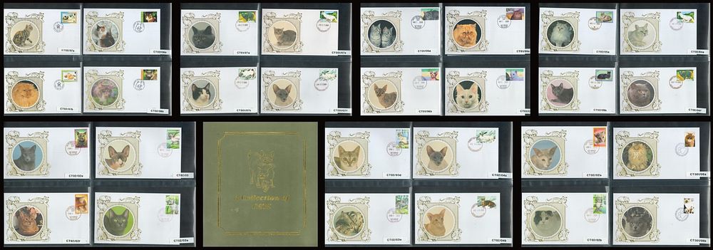 Lot 670: A Collection of Cats Covers 61 Worldwide Benham...