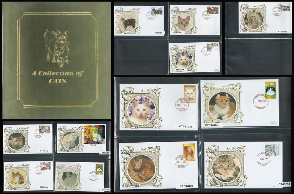 Lot 671: A Collection of Cats Covers 12 Worldwide Benham...