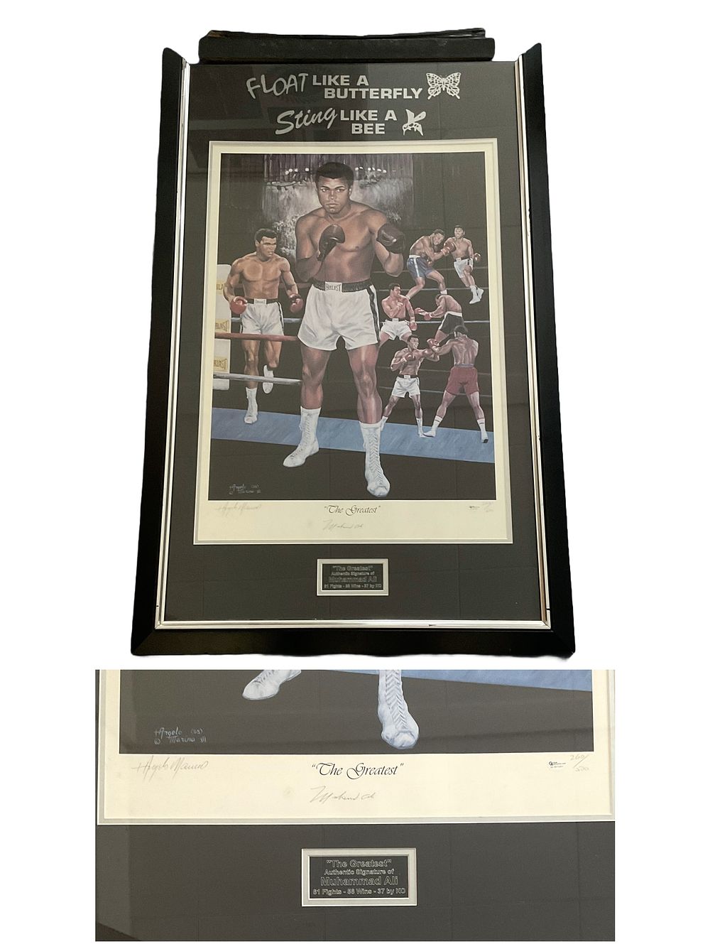 Lot 682: Muhammad Ali and Paddy Monaghan signed The Greatest...
