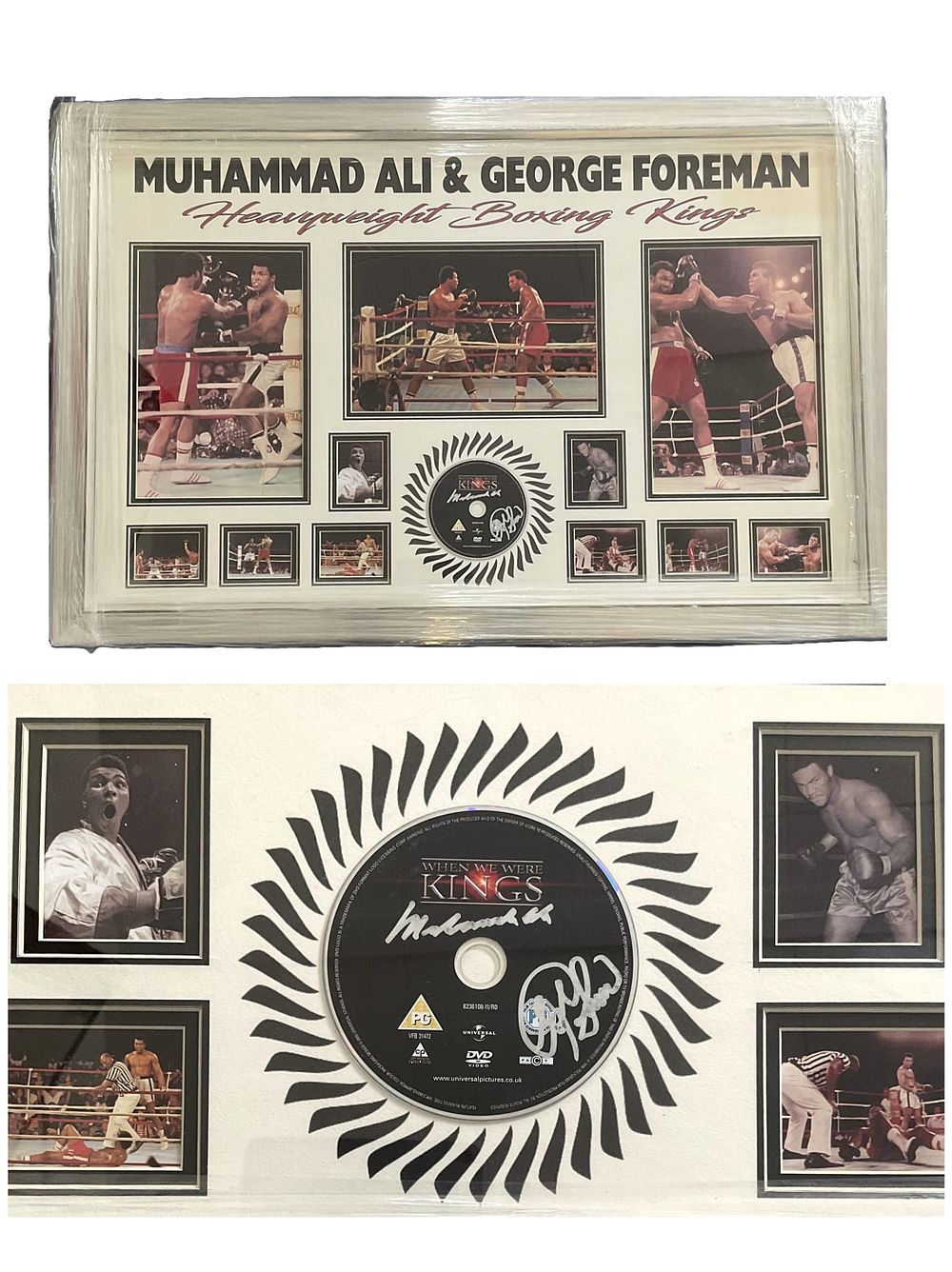 Lot 683: Muhammad Ali and George Foreman signed When we...