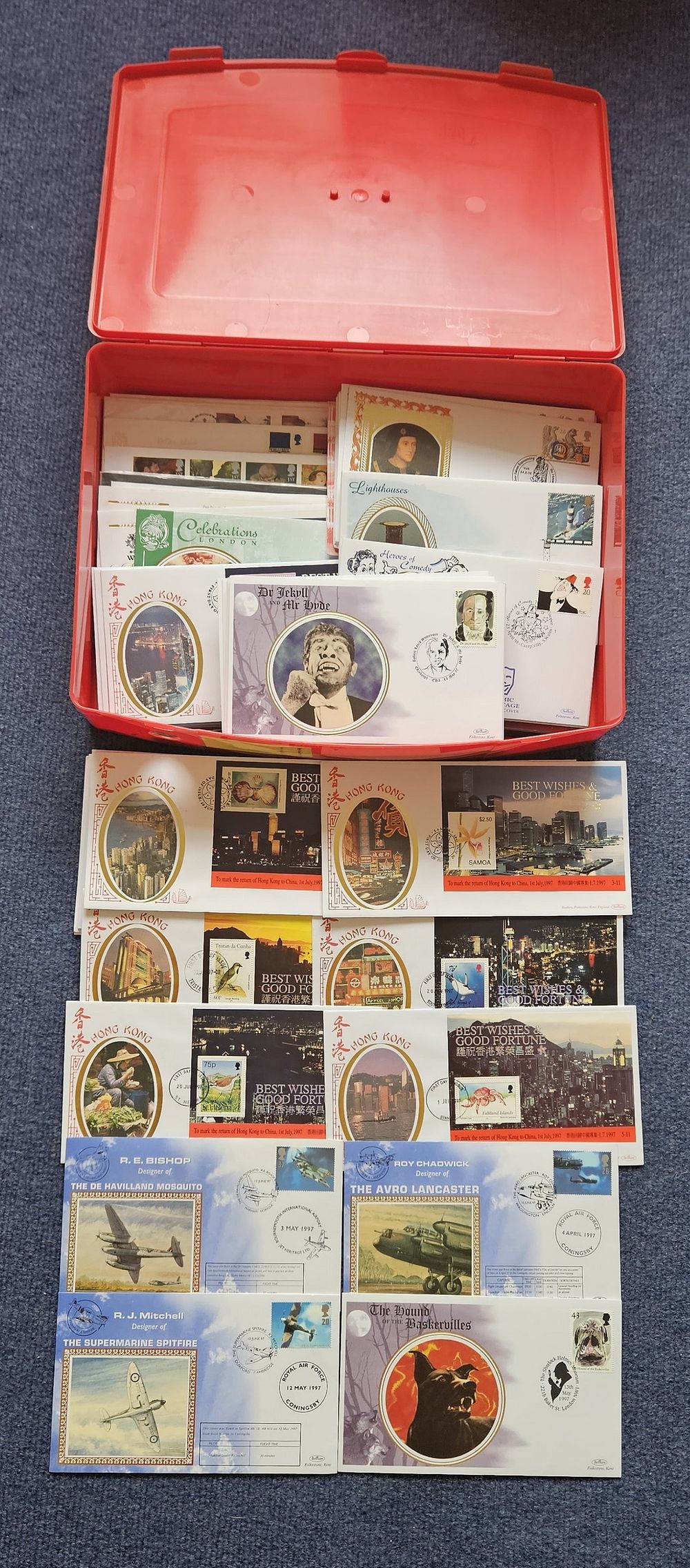 Lot 698: Benham FDC collection approx. 100 covers include interesting...