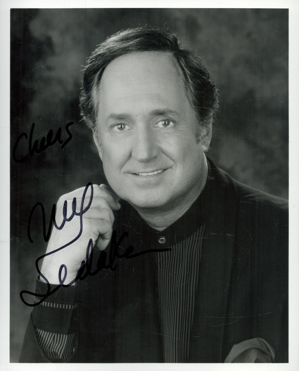 Lot 57: Neil Sedaka signed 10x8 inch black and white...