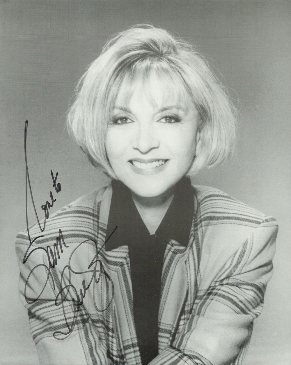 Lot 100: Beverly Garland signed 10x8 inch black and white...