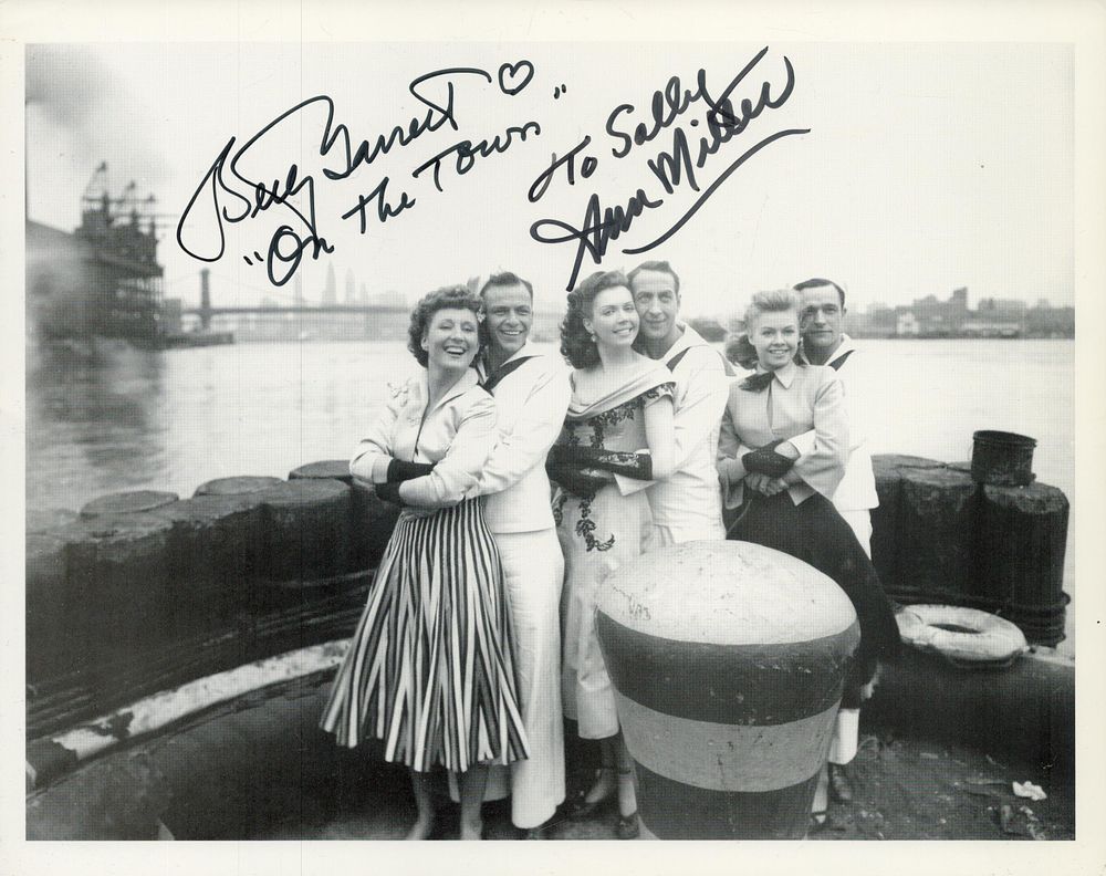 Lot 130: Ann Miller and Betty Garrett signed 10x8 inch...