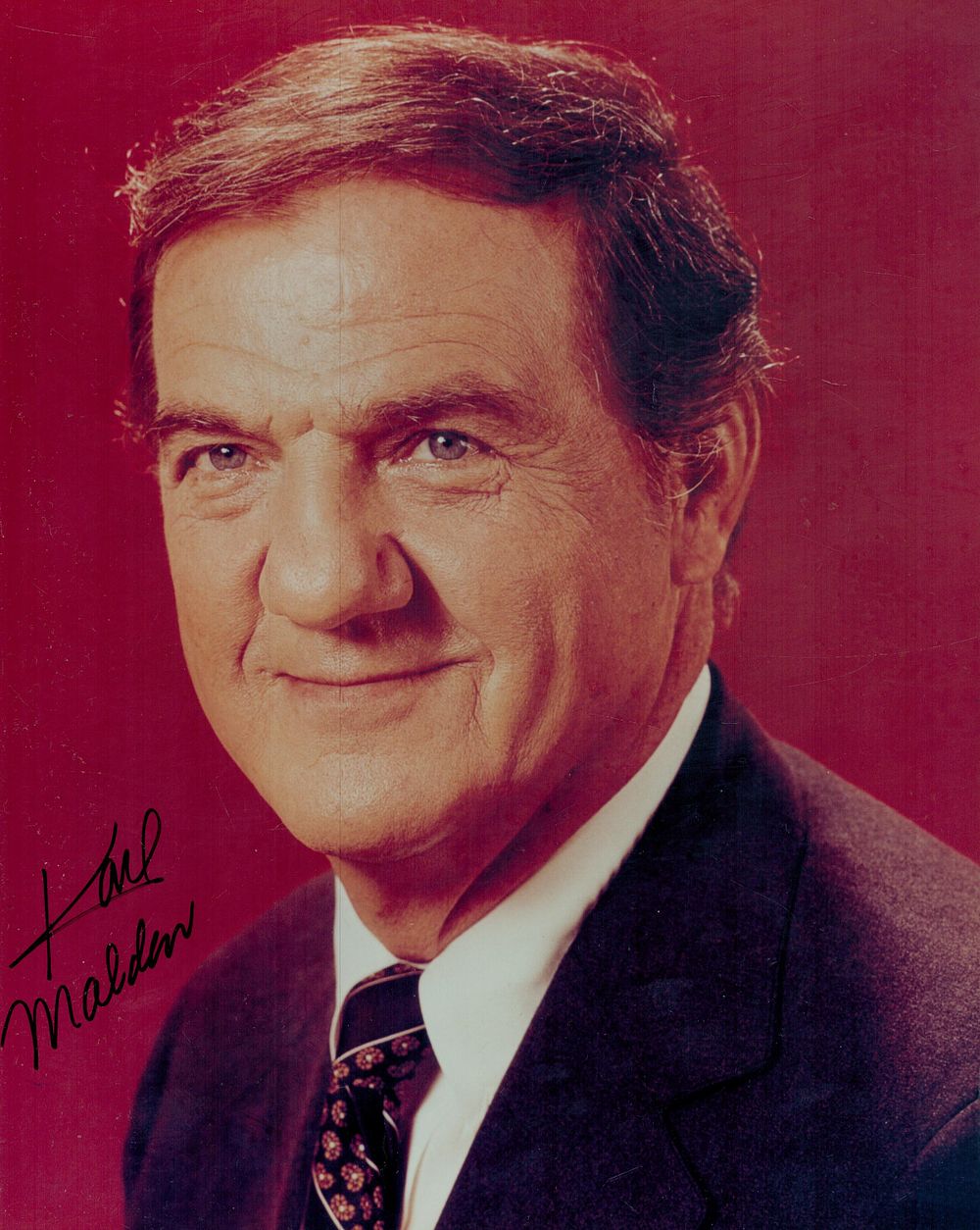 Lot 131: Karl Malden signed 10x8 inch colour photo. Good...
