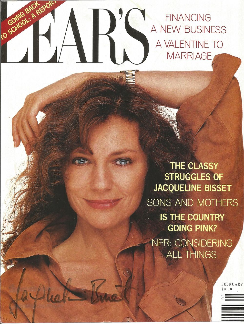 Lot 206: Jacqueline Bisset signed 10x8 inch magazine front cover....