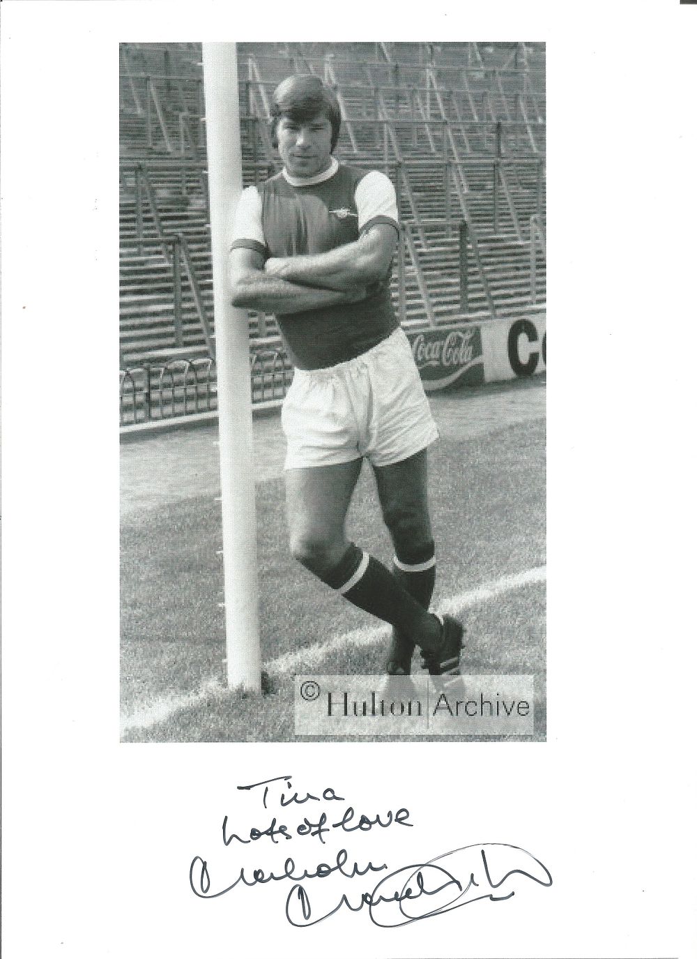 Lot 220: Malcom Macdonald signed 12x8 inch black and white...