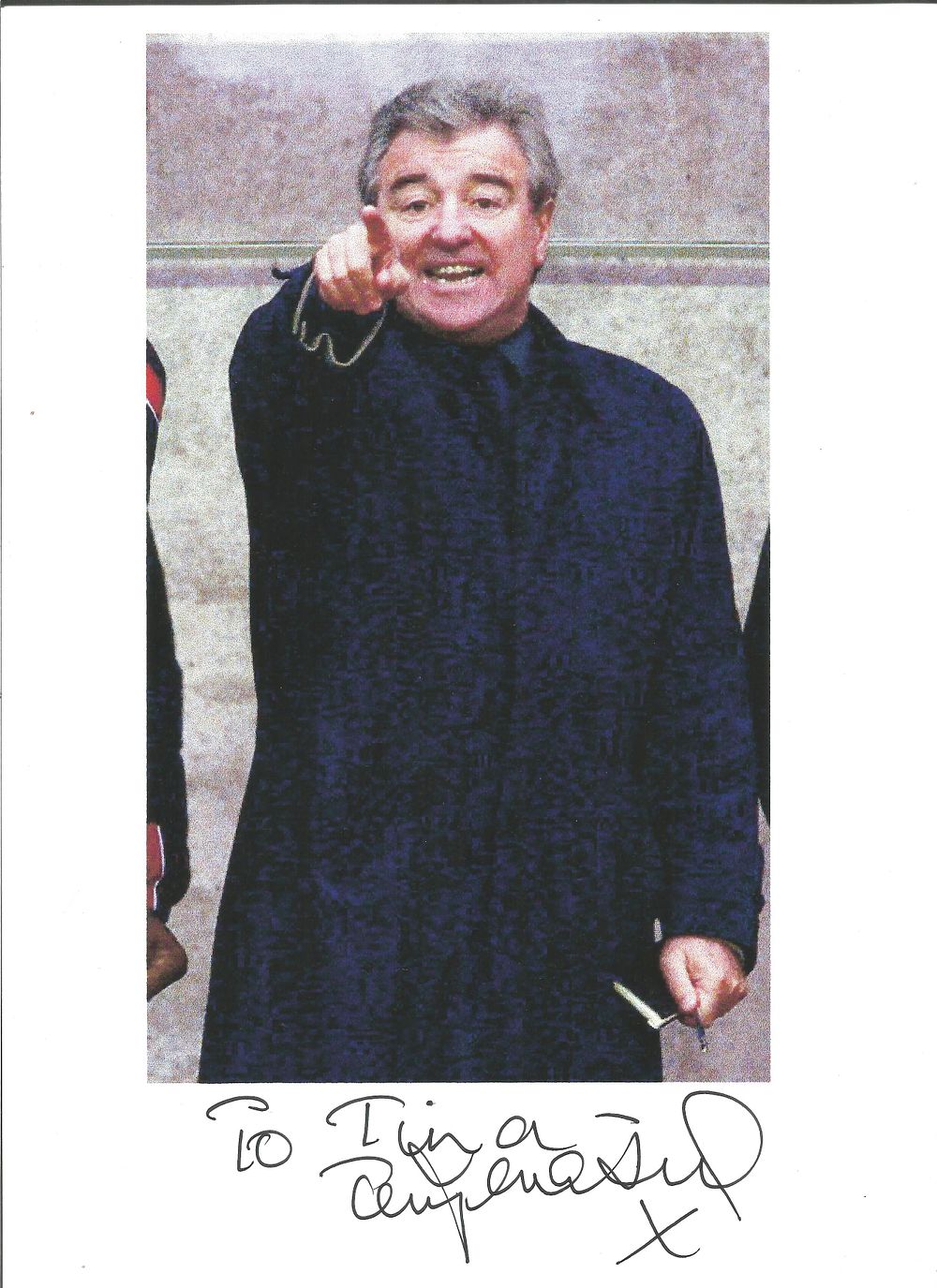 Lot 221: Terry Venables signed 12x8 inch colour photo dedicated....