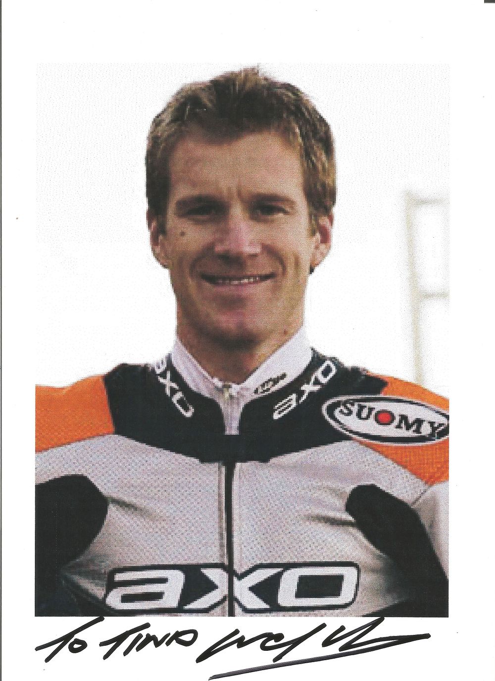 Lot 222: Neil Hodgson signed 12x8 inch colour photo dedicated....