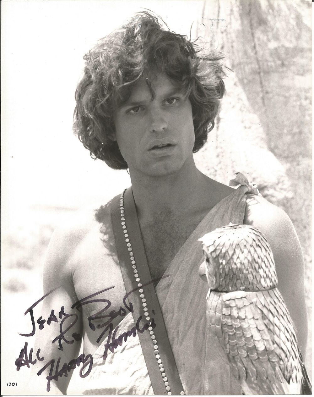 Lot 228: Harry Hamlin signed 10x8 inch black and white...