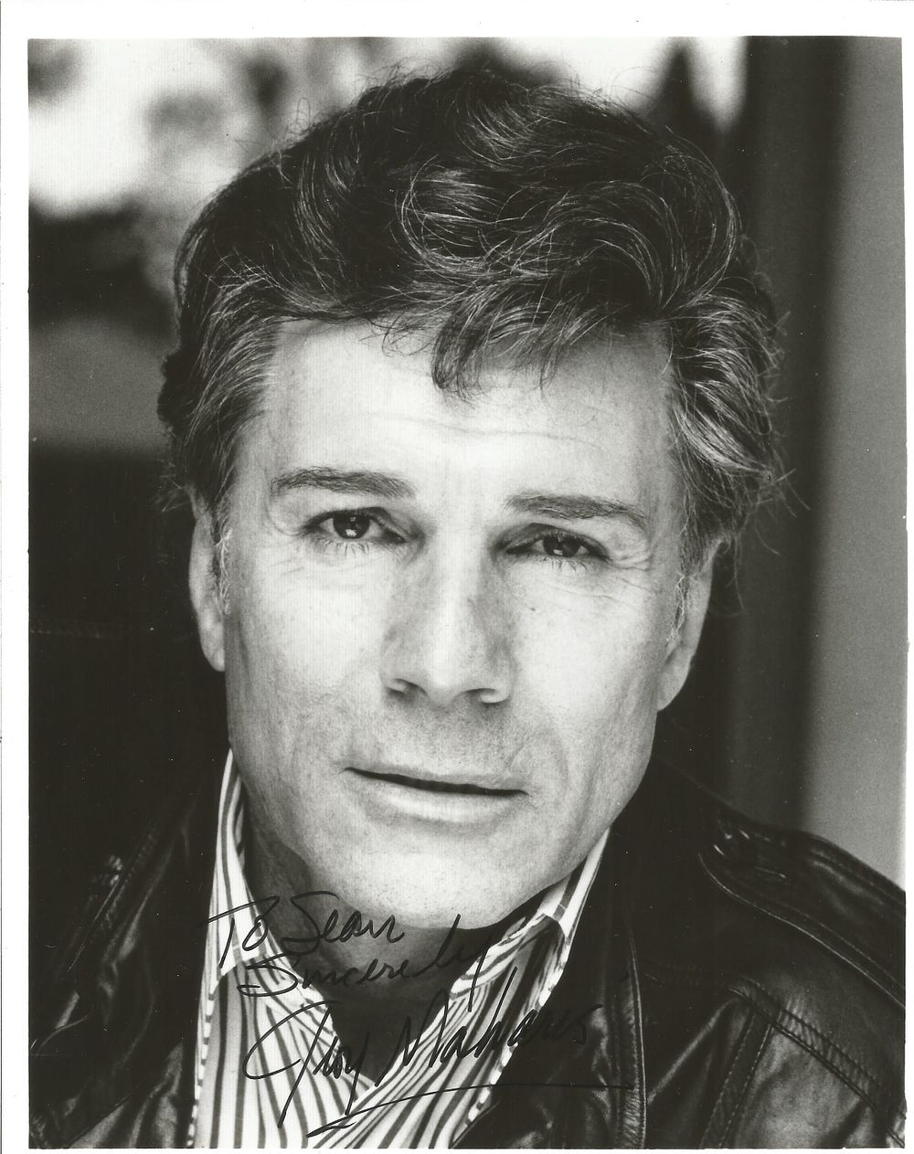 Lot 231: George Maharis signed 10x8 inch black and white...