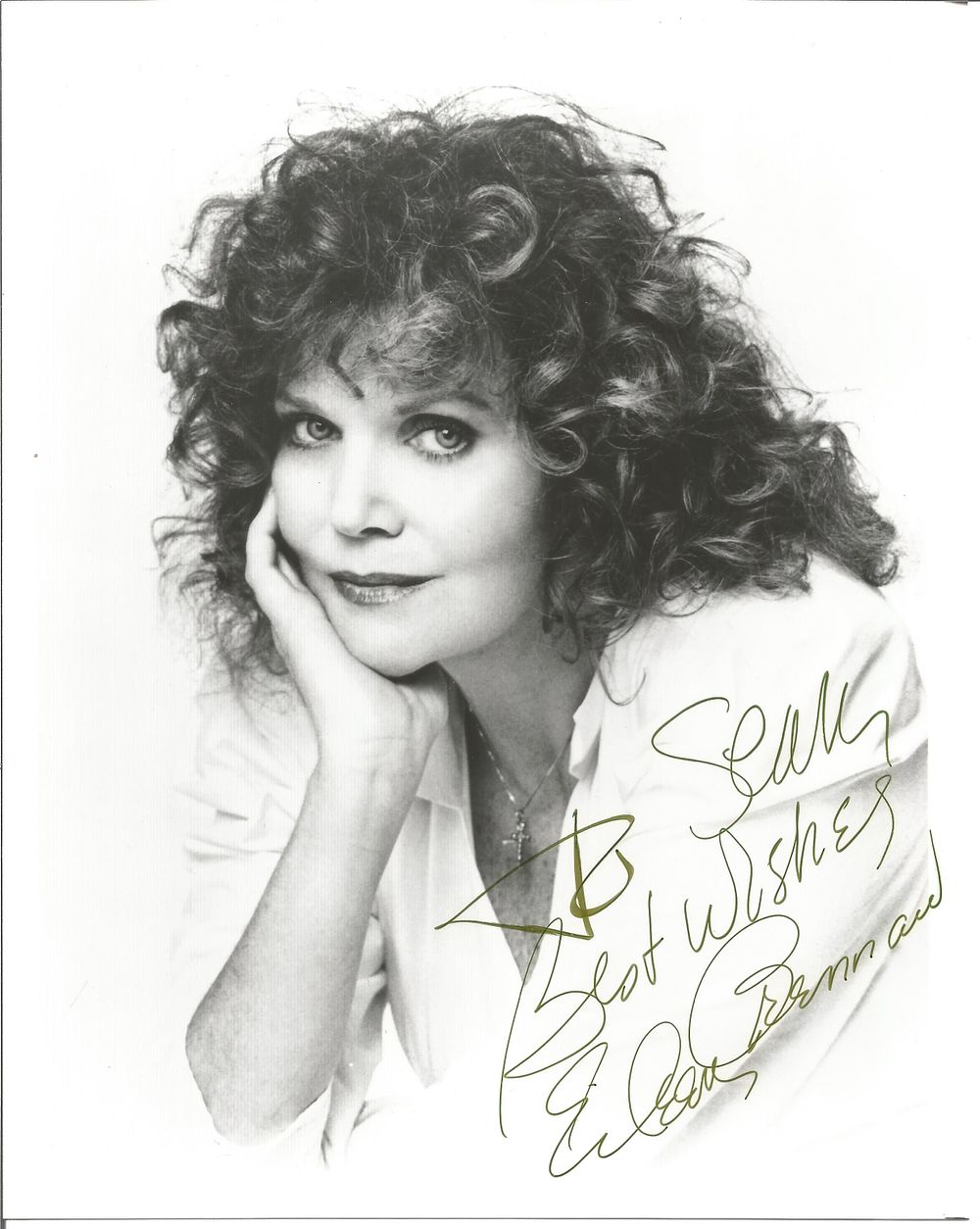 Lot 247: Eileen Brennan signed10x8 inch black and white photo...