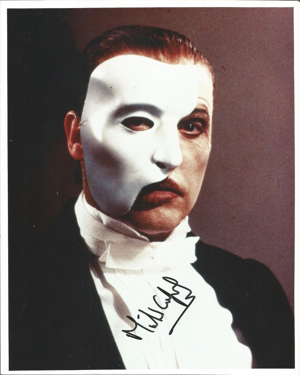 Lot 250: Michael Crawford signed 10x8 inch Phantom of the...